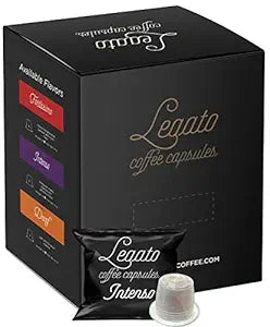 Legato Espresso Single Serve Capsules (Intenso, 100)